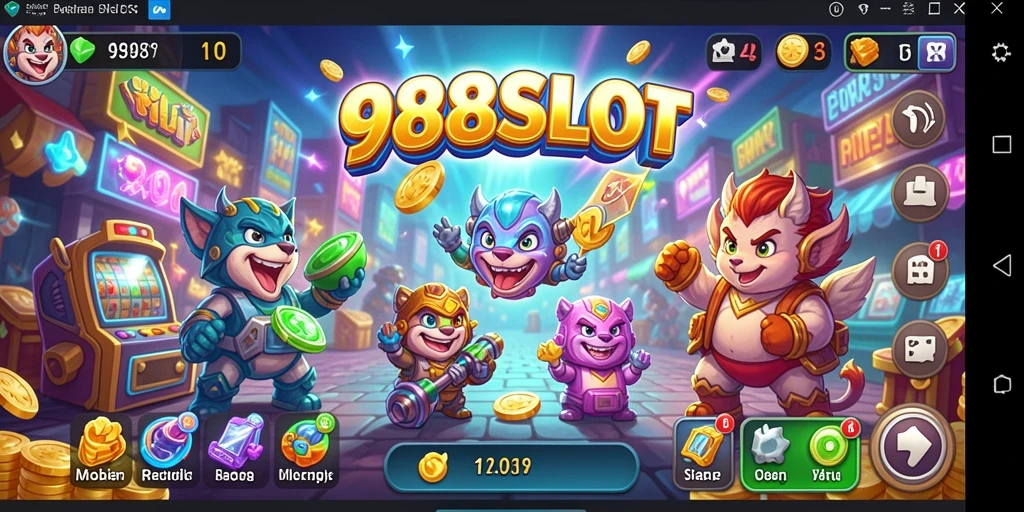 Tampilan seru gameplay dari 988SLOT dengan mesin slot yang menarik.