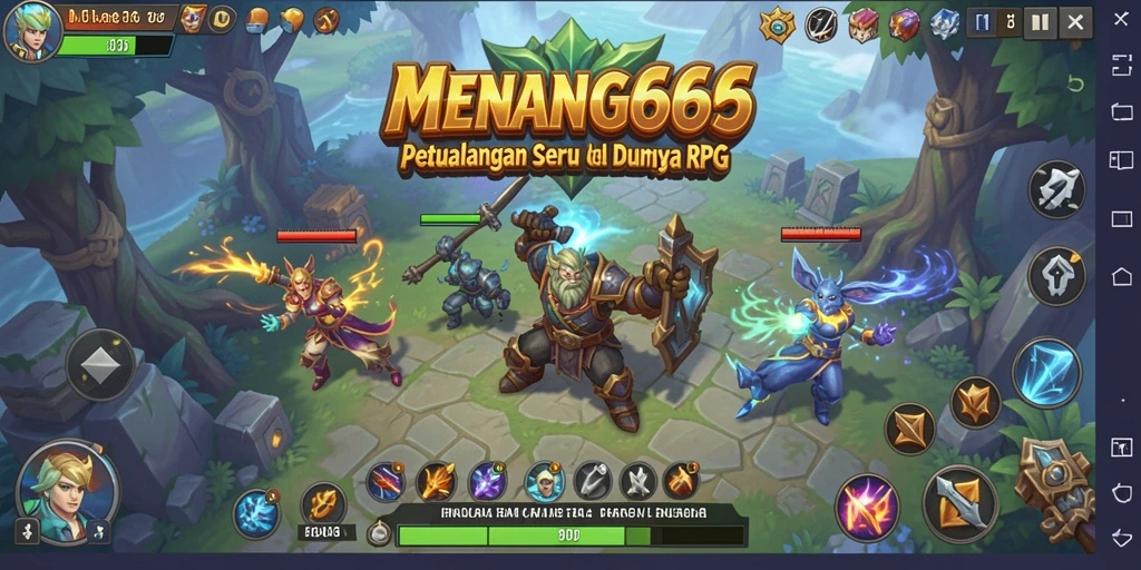 Tangkapan layar dari gameplay RPG yang seru dan mendebarkan.
