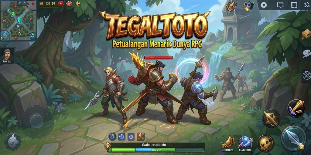 Tangkapan layar gameplay RPG TEGALTOTO yang menggambarkan aksi seru.